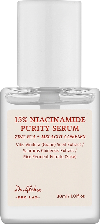 Gesichtsserum mit Niacinamid  - Dr.Althea 15% Niacinamide Purity Serum  — Bild N1