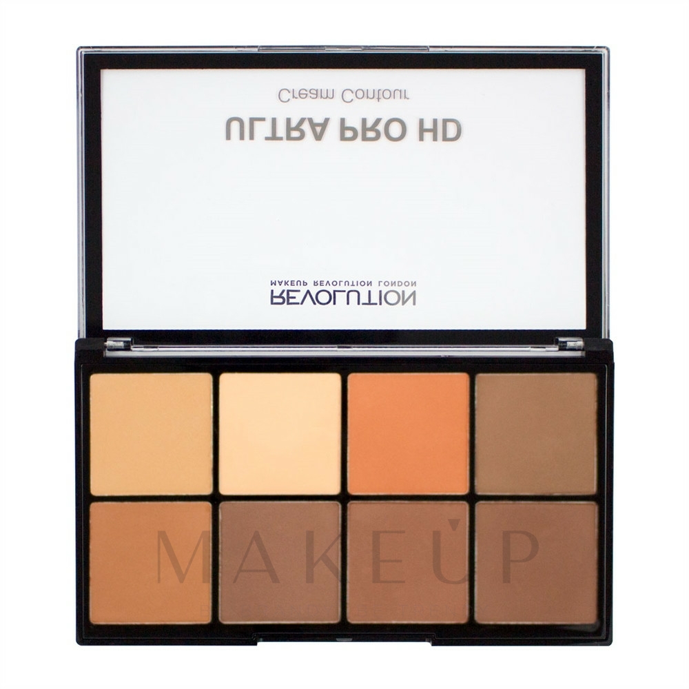 Konturierpalette für das Gesicht - Makeup Revolution HD Pro Cream Contour — Bild Medium Dark