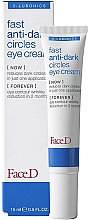 Augencreme gegen Augenringe - FaceD 3-Luronics Fast Anti Dark Circles Eye Cream — Bild N1