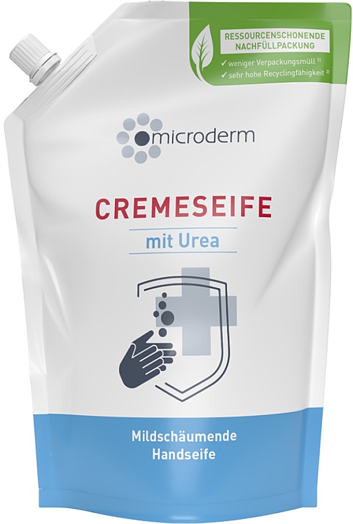 Handcreme- Seife mit Urea - Microderm Cream Soap With Urea (Doypack)  — Bild N1