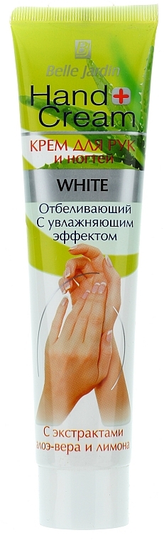 Feuchtigkeitsspendende und aufhellende Hand- und Nagelcreme mit Zitronen- und Aloe Vera-Extrakt - Belle Jardin Hand & Nail Cream — Bild N1