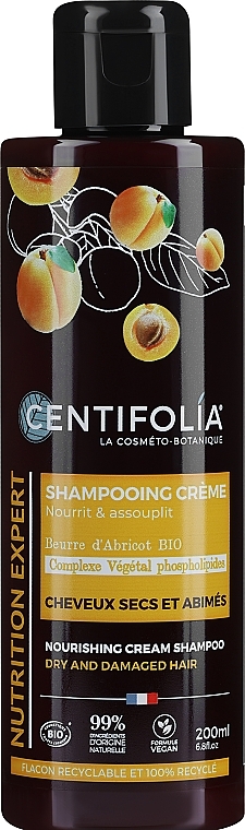 Creme-Shampoo für trockenes Haar mit Aprikose und Jojoba - Centifolia Cream Shampoo Dry Hair — Bild N1