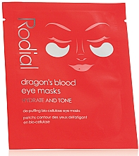 Düfte, Parfümerie und Kosmetik Feuchtigkeitsspendende Augenmaske mit Bio-Cellulose - Rodial Dragon's Blood Eye Masks