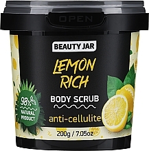 Düfte, Parfümerie und Kosmetik Anti-Cellulite-Körperpeeling - Beauty Jar Anti-Cellulite Body Scrub Lemon Rich 