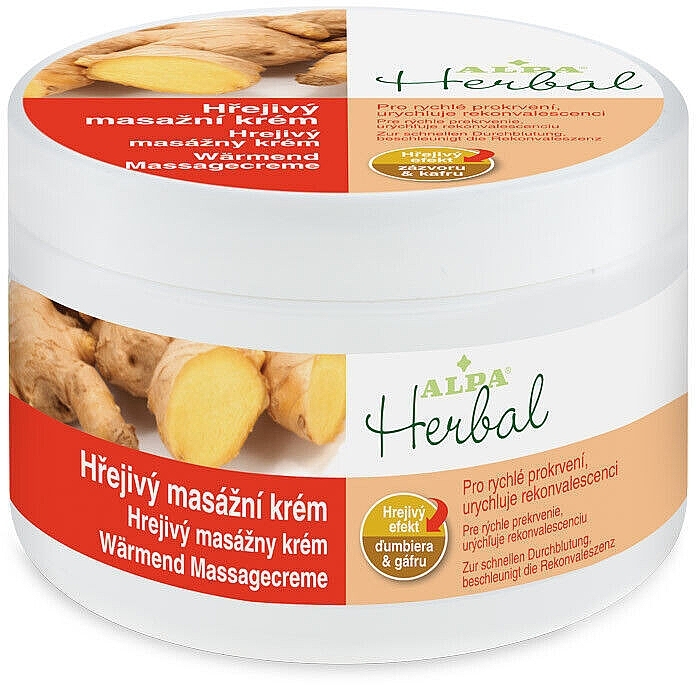Wärmende Massagecreme - Alpa Herbal Warming Massage Cream with Ginger — Bild N1
