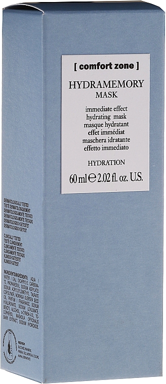 Feuchtigkeitsspendende Gesichtsmaske - Comfort Zone Hydramemory Mask — Bild N1