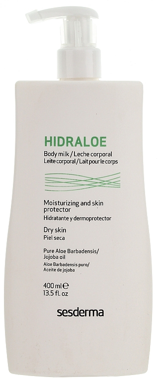 Feuchtigkeitsspendende und schützende Körpermilch - SesDerma Laboratories Hidraloe Body Milk — Bild N1