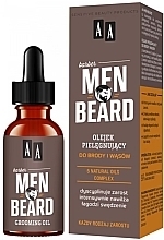 Pflegeöl für Bart und Schnurrbart - AA Cosmetics Men Beard Grooming Oil  — Bild N1