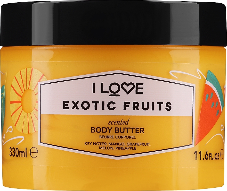 Feuchtigkeitsspendende Körperbutter mit natürlichen Fruchtextrakten - I Love Exotic Fruits Body Butter — Bild N1