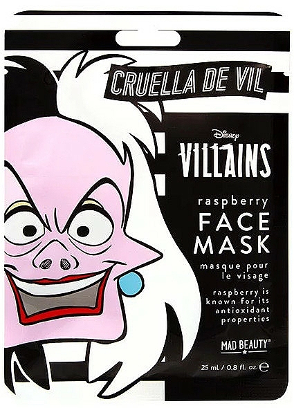 Feuchtigkeitsspendende Gesichtsmaske Cruella - Mad Beauty Disney Cruella Sheet Face Mask — Bild N1