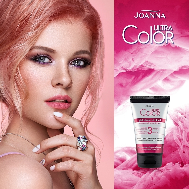 Farb-Conditioner für rosa Farbtöne für blondes Haar - Joanna Ultra Color System Pink Shades Of Blond — Bild N3