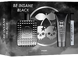 Düfte, Parfümerie und Kosmetik Pacha Ibiza Be Insane Black - Duftset (Eau de Toilette 100ml + Eau de Toilette 10ml + Duschgel 75ml) 