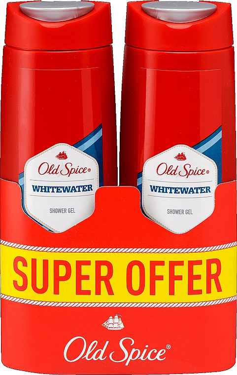 Duschgel 2x400 ml - Old Spice Whitewater Shower Gel — Bild N1