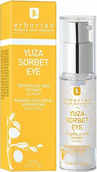 Erfrischendes Serum für die Augenpartie mit Yuzu, Pfirsichkern- und Süßholzwurzelextrakt - Erborian Yuza Sorbet Eye — Bild N1