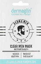 Dermaglin Clear Men Mask  - GESCHENK! Reinigende Gesichtsmaske für Männer — Bild N1