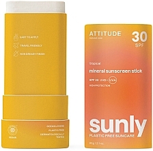 Tropischer Sonnenschutzstift - Attitude Sunly Mineral Sunscreen Stick SPF30 — Bild N2