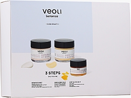 Düfte, Parfümerie und Kosmetik Gesichtspflegeset - Veoli Botanica 3 Steps Daily Routine (Nachtcreme für das Gesicht 60ml + Gesichtscreme 60ml + Augencreme 15ml)