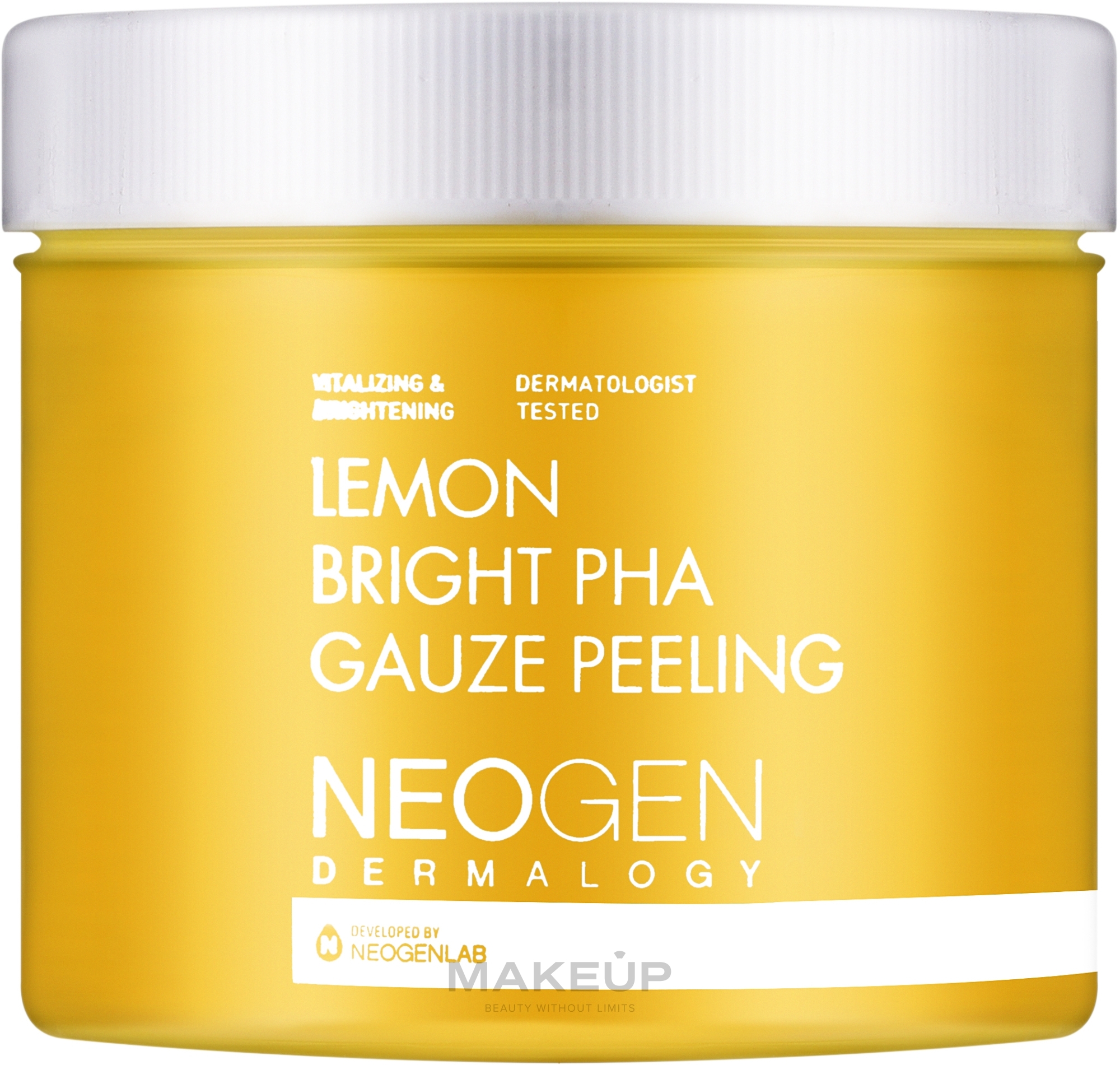 Peelingpads mit Zitronenextrakt - Neogen Dermalogy Lemon Bright Pha Gauze Peeling — Bild 30 St.