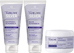 Haarpflegeset - Institut Claude Bell Sublime Silver (Shampoo 200ml + Conditioner 200ml + Haarmaske 250ml) — Bild N1
