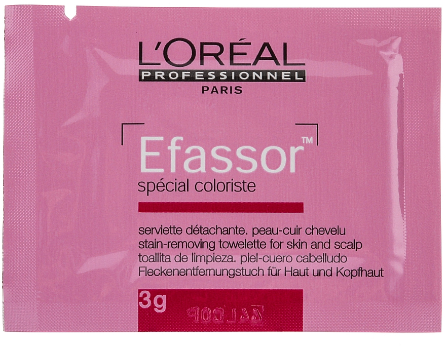 Fleckenentfernungstuch für Haut und Kopfhaut, 36x3 g - L'Oreal Professionnel Efassor — Bild N2