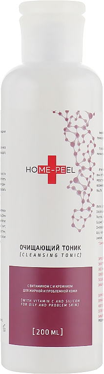 Reinigendes Tonikum mit Vitamin C und Silizium für fettige und problematische Haut - Home-Peel — Bild N1