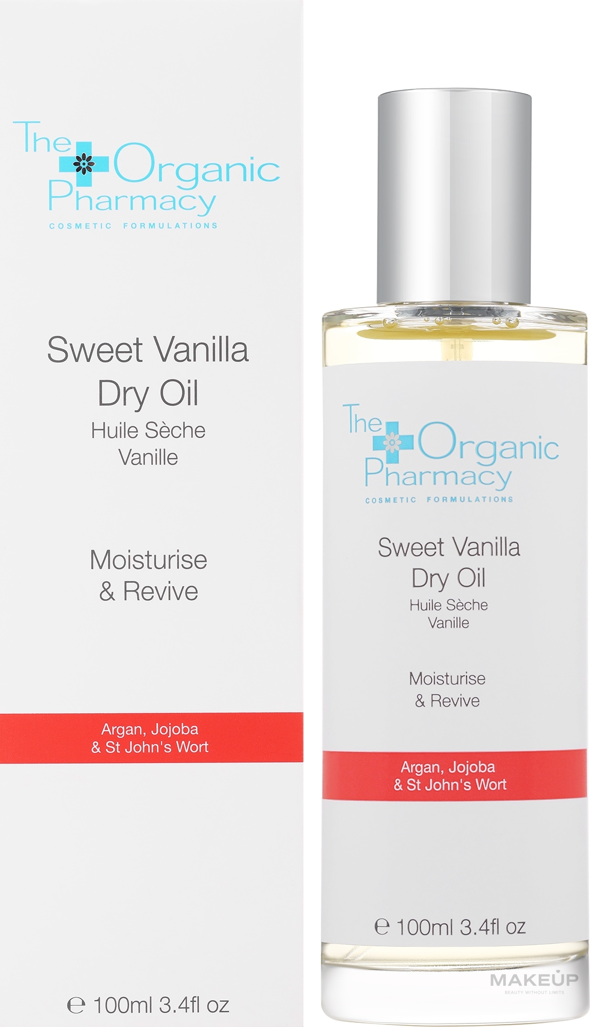 Trockenöl für Gesicht, Körper und Haar Süße Vanille - The Organic Pharmacy Sweet Vanilla Dry Oil — Bild 100 ml