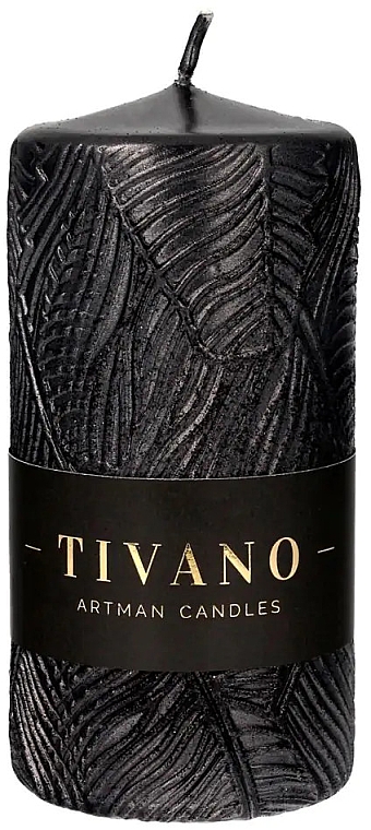 Dekorative Kerze 7x14 cm schwarz - Artman Tivano — Bild N1