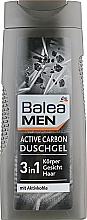 Duschgel für Gesicht, Haar und Körper mit Aktivkohle - Balea Men Active Carbon Duschgel — Bild N1