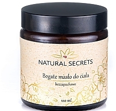 Pflegende Körperbutter ohne Geruch - Natural Secrets Body Oil — Bild N1