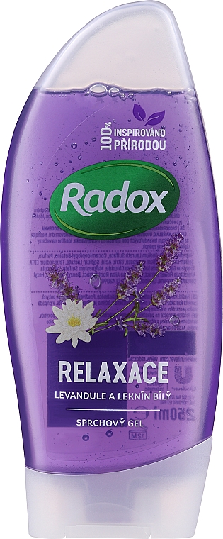 Entspannendes Duschgel mit Lavendel- und Seerosenduft - Radox Feel Relaxed Shower Gel — Foto N1