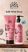 Düfte, Parfümerie und Kosmetik Körperpflegeset - Urtekram Soft Wild Rose Body Care Gift Box (Duschgel 200ml + Körperlotion 245ml)