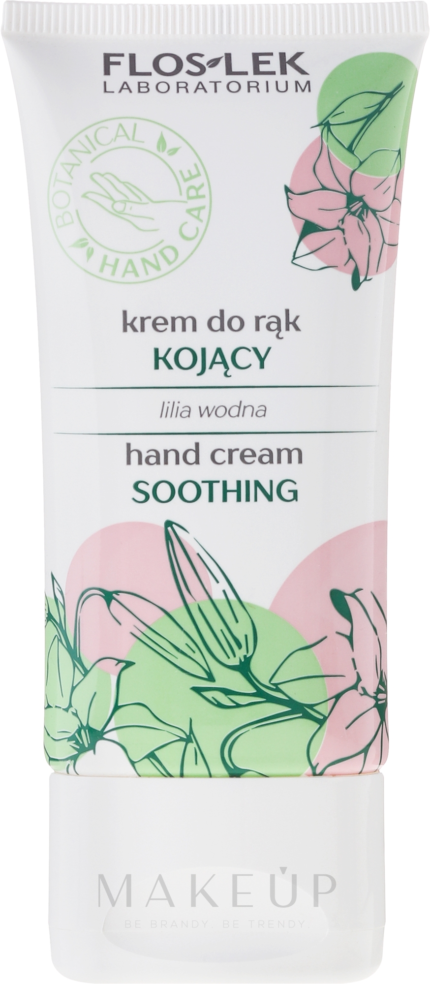 Beruhigende Handcreme mit Seerose - Floslek Soothing Hand Cream — Bild 50 ml