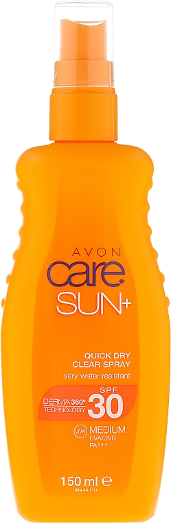 Wasserdichtes Sonnenschutz Spray LSF30 - Avon Care Sun+ Spray — Bild N1