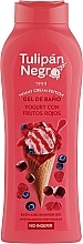 Düfte, Parfümerie und Kosmetik Duschgel Joghurt und rote Beeren - Tulipan Negro Intense Bath And Shower Gel Yoghurt With Red Fruits 