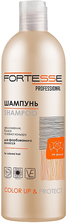 Pflegeshampoo für gefärbtes Haar - Fortesse Professional Color Up & Protect Shampoo — Bild N1