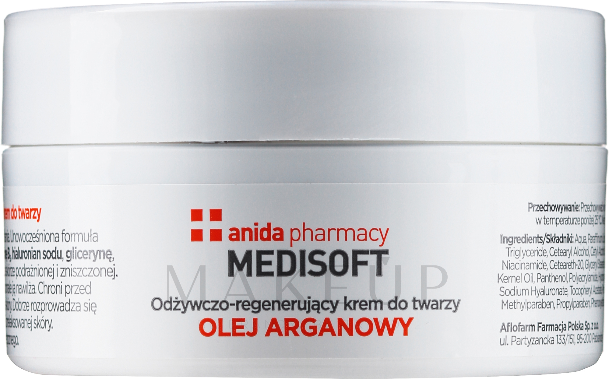 Pflegende Gesichtscreme mit Arganöl - Anida Medisoft — Bild 100 ml