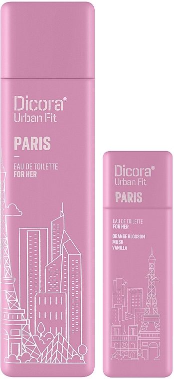 Dicora Urban Fit Paris - Duftset (Eau de Toilette 100 ml + Eau de Toilette 30 ml)  — Bild N2