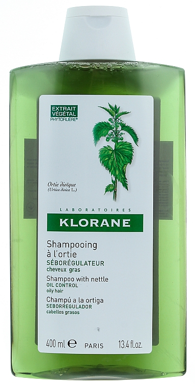 Shampoo mit Brennnessel für fettiges Haar - Klorane Seboregulating Treatment Shampoo with Nettle Extract