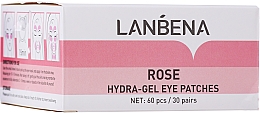 Düfte, Parfümerie und Kosmetik Hydrogel-Augenpatches mit Rosenextrakt - Lanbena Rose Hydra-Gel Eye Patch