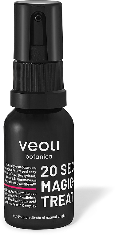 Regenerierendes Lifting-Serum für die Augenpartie mit Koffein, Peptiden und Hyaluronsäure - Veoli Botanica 20 Seconds Magic Eye Treatment — Bild N1