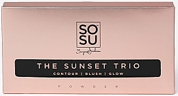 Make-up-Palette - Sosu by SJ The Sunset Trio Palette Contour Blush Glow — Bild N1