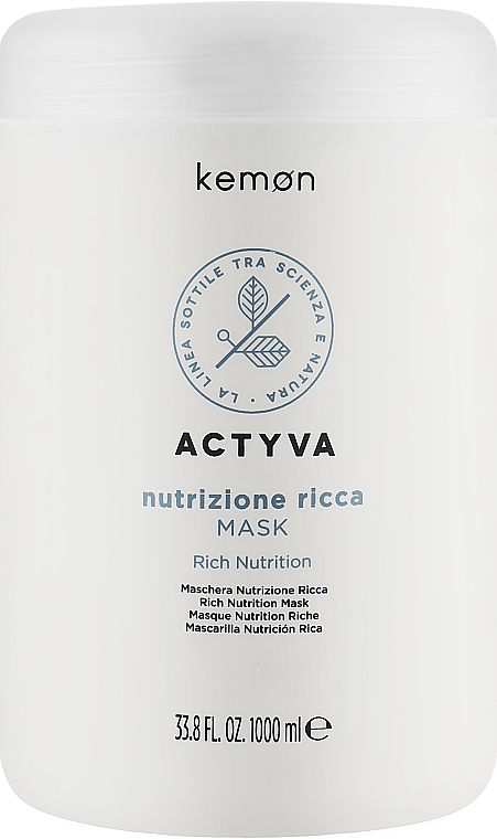 Intensiv nährende reichhaltige Haarmaske - Kemon Actyva Nutrizione Ricca Mask — Bild N3