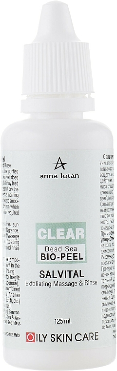 Bio Gesichtspeeling mit Mineralien aus dem Toten Meer - Anna Lotan A Clear Dead Sea Bio-Peel Salvital — Bild N1