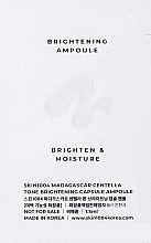 Aufhellendes Gesichtsserum in Ampulle - SKIN1004 Madagascar Centella Tone Brightening Capsule Ampoule (Probe)  — Bild N2