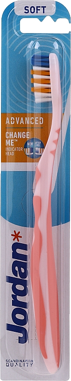 Zahnbürste weich Advanced ohne Schutzkappe hell-rosa - Jordan Advanced Soft Toothbrush — Bild N1