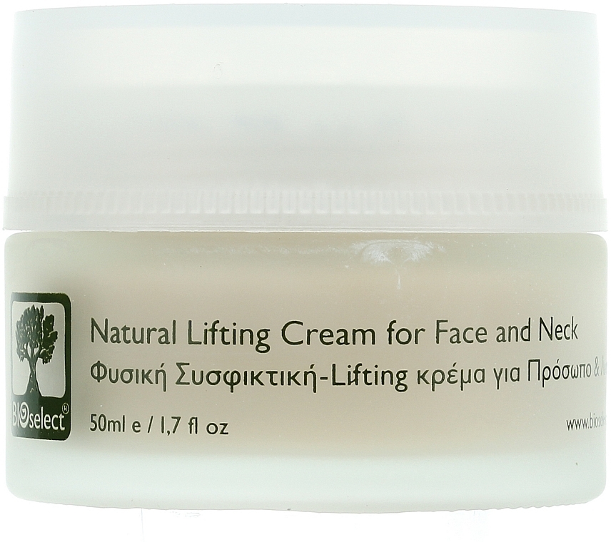 Liftingcreme für Gesicht und Hals mit kretischem Oregano, Hibiskus und Sesamöl - BIOselect Natural Lifting Cream For Face And Neck — Foto N2