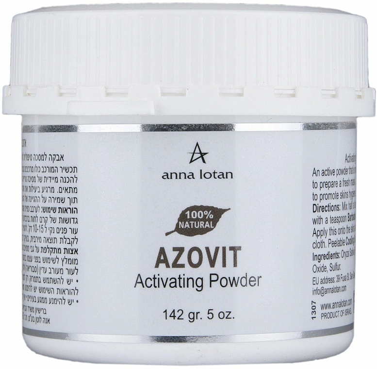 Gesichtsmaske - Anna Lotan Azovit Treatment Mask Powder  — Bild N1