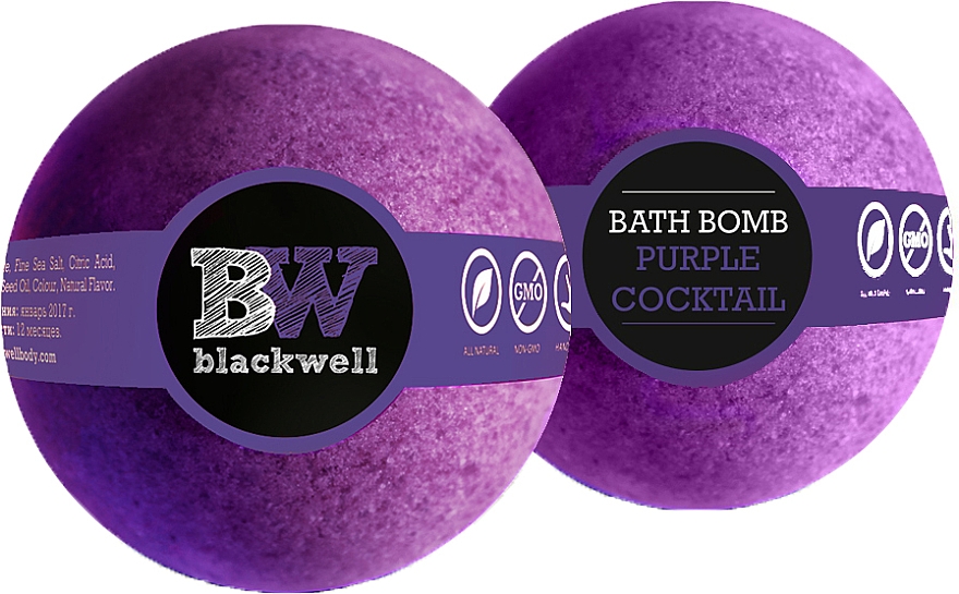 Badebombe Lila Cocktail - Blackwell Bath Bomb Purple Cocktail — Bild N2