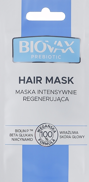 Intensiv regenerierende Haarmaske - Biovax Prebiotic Mask Intensively Travel Size — Bild N3