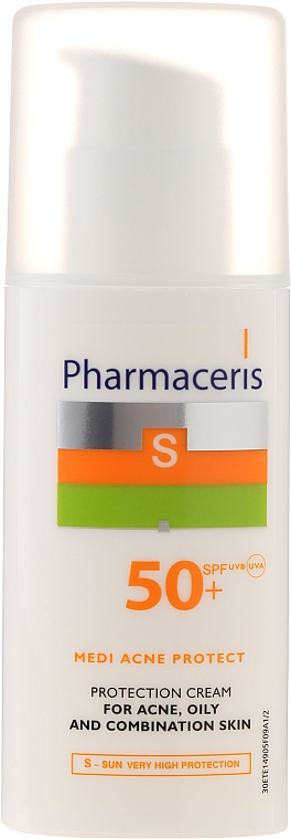 Sonnenschutzcreme für Aknehaut SPF 50+ - Pharmaceris S Medi Acne Protect Cream SPF50 — Bild N3